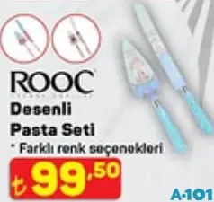 ROOC DESENLİ PASTA SETİ